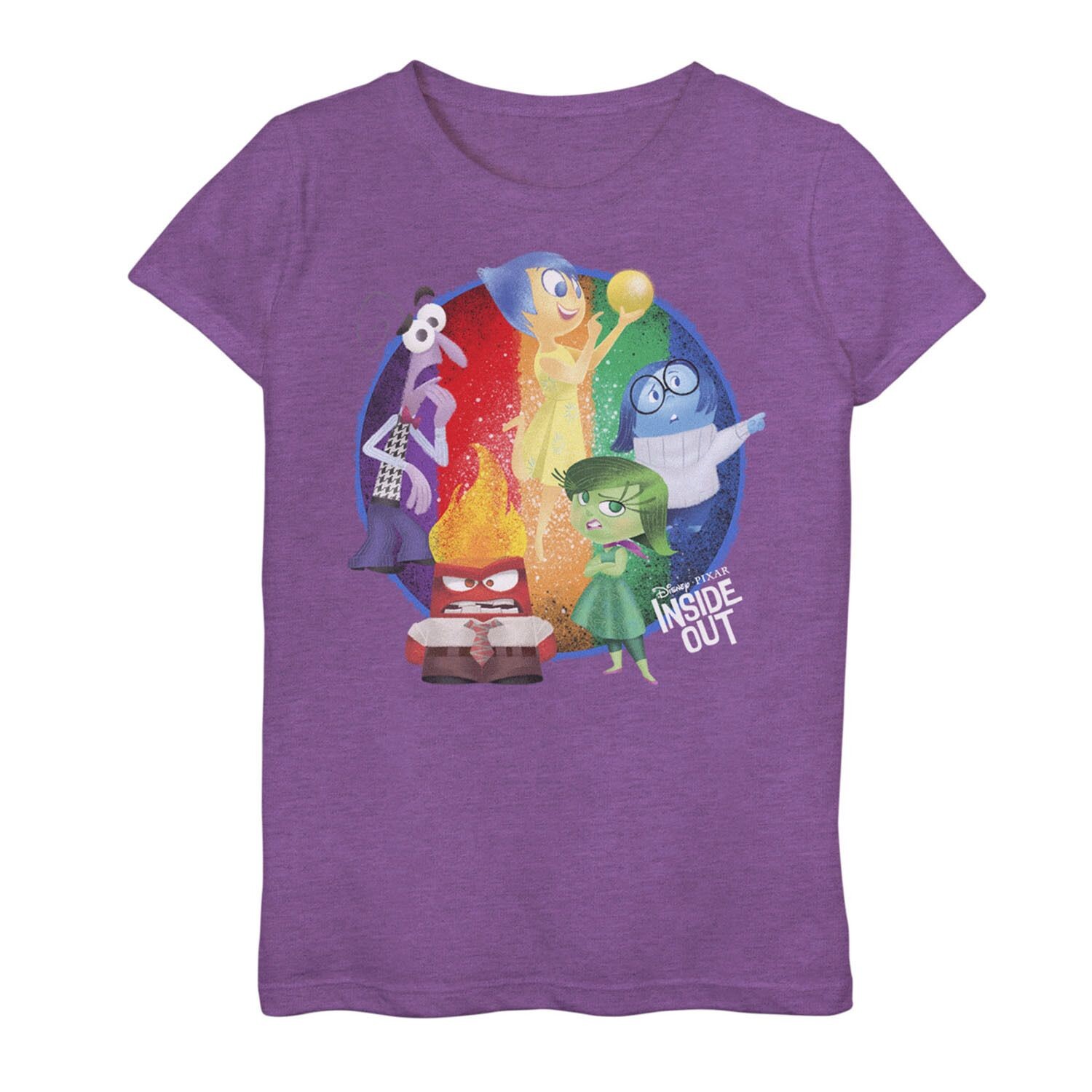 

Футболка с рисунком Riley's Emotions для девочек 7–16 лет Disney/Pixar Inside Out Licensed Character