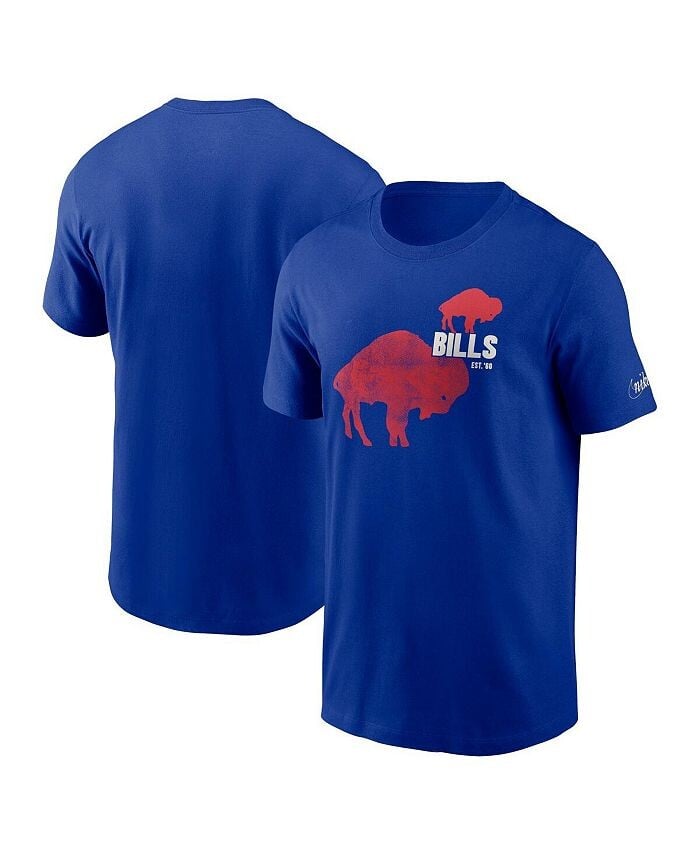 

Мужская футболка с логотипом Royal Buffalo Bills Essential Nike, синий