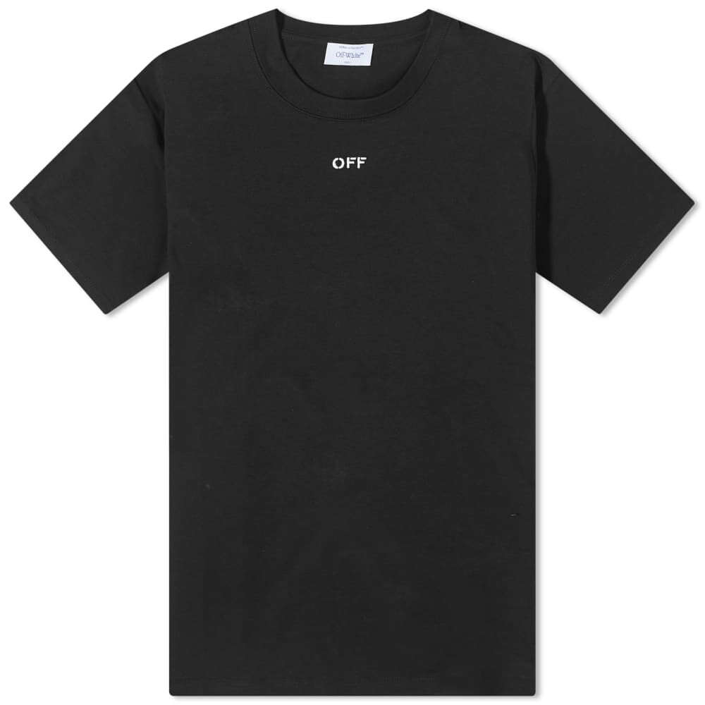 

Off-White футболка со стежком и стрелкой, черный