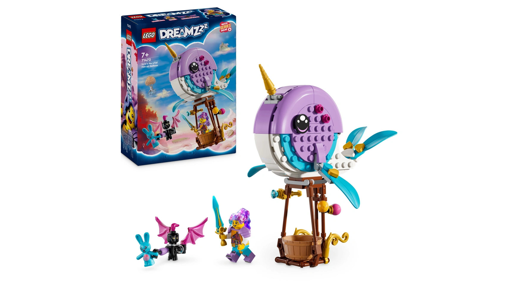 Lego DREAMZzz Игрушка на воздушном шаре Нарвал Иззи Sea Creatures lego dreamzzz матео и робот z blob персонаж игрушечного телевидения