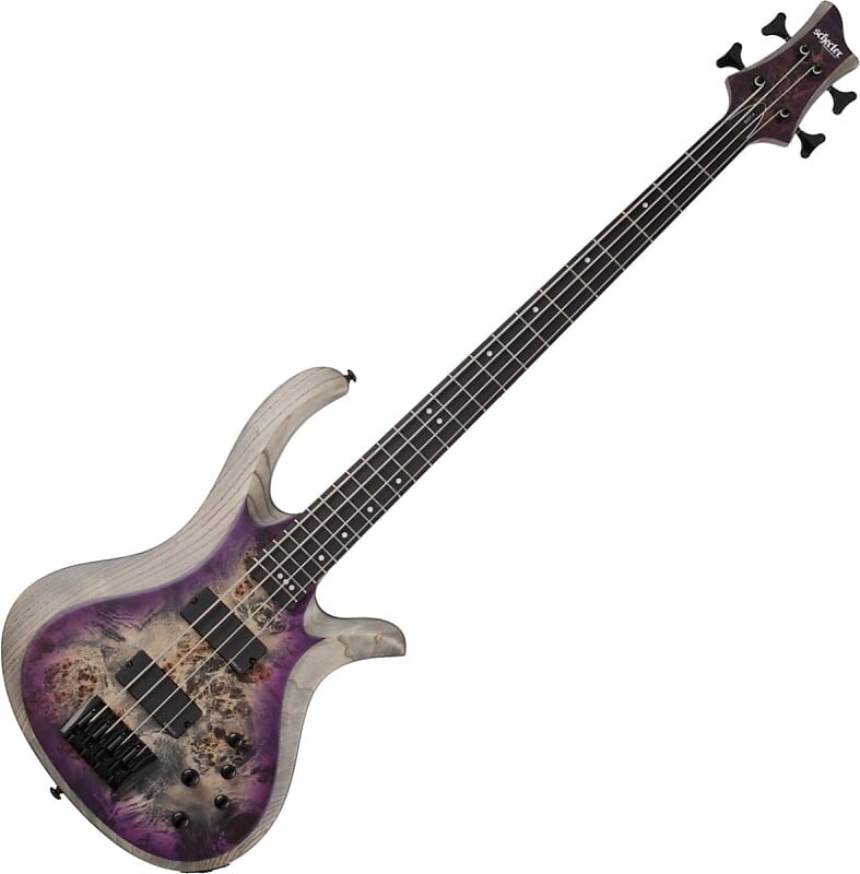 Басс гитара Schecter RIOT-4 Electric Bass in Satin Aurora Burst басс гитара schecter diamond series riot 4 aurora burst 4 string electric bass guitar