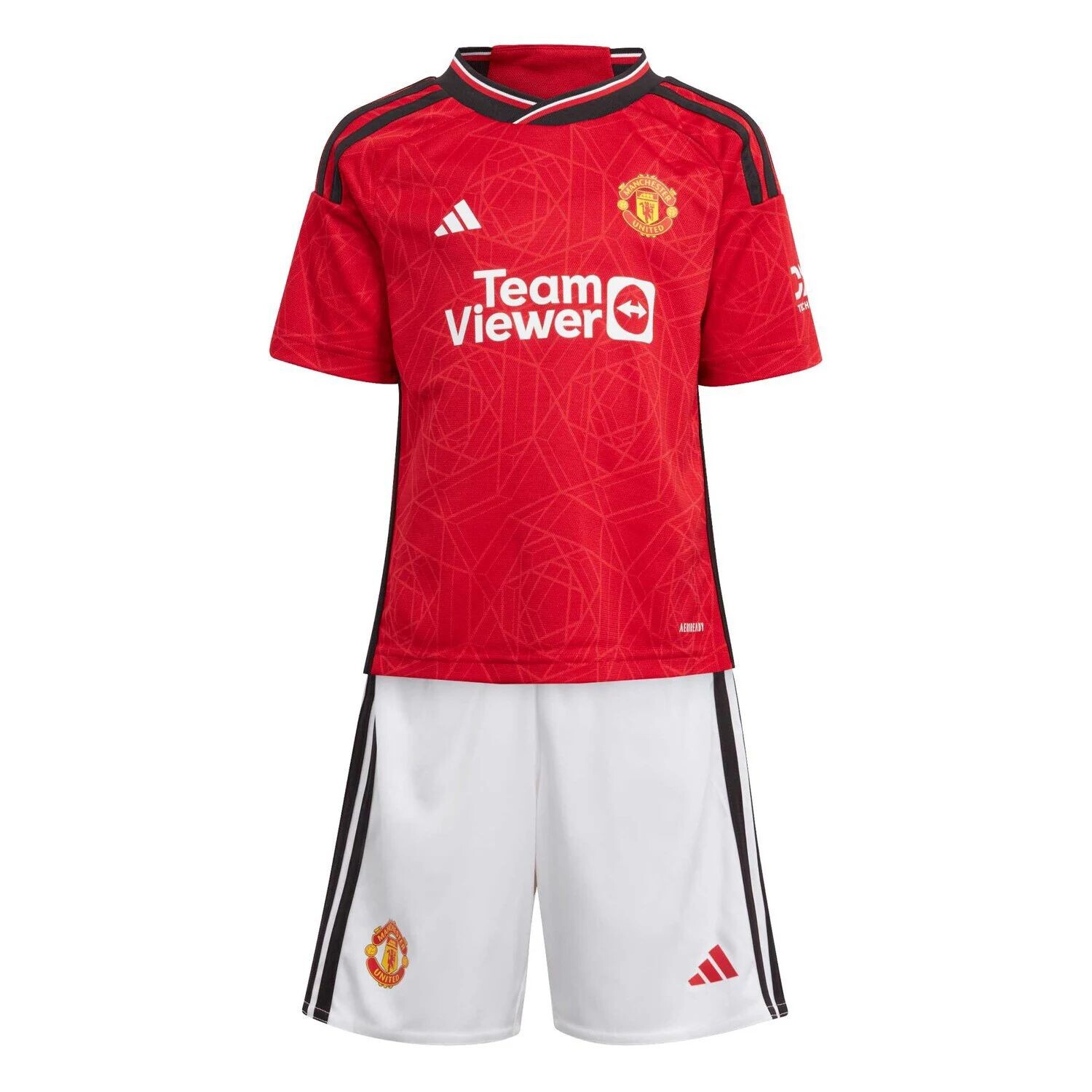 

Домашняя мини-комплект Adidas Red Manchester United 2023/24 для малышей adidas