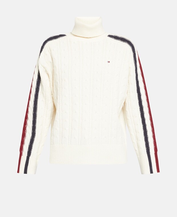 

Пуловер с высоким воротником Tommy Hilfiger, экрю