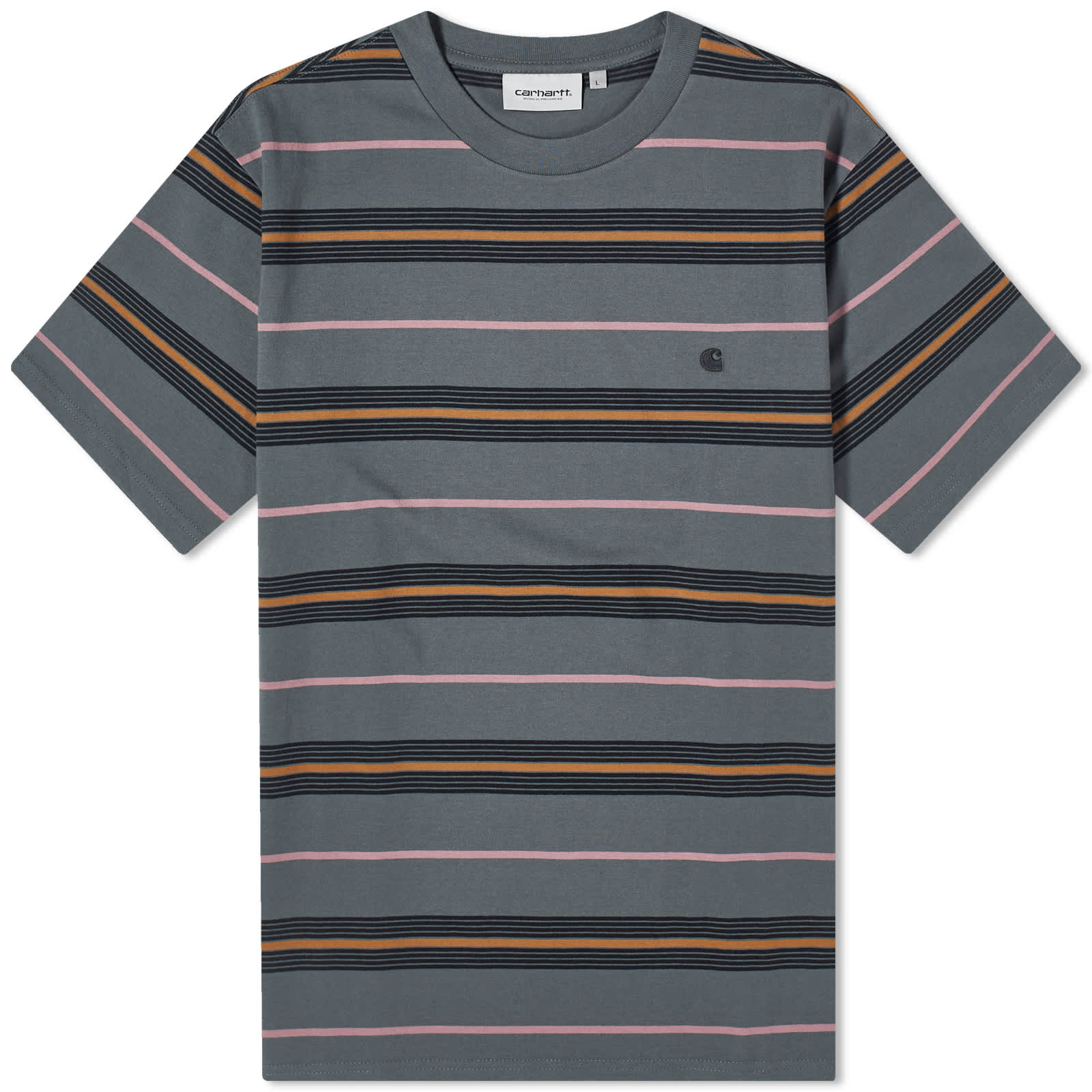 

Футболка Carhartt Wip Haynes Stripe, цвет Jura Stripe