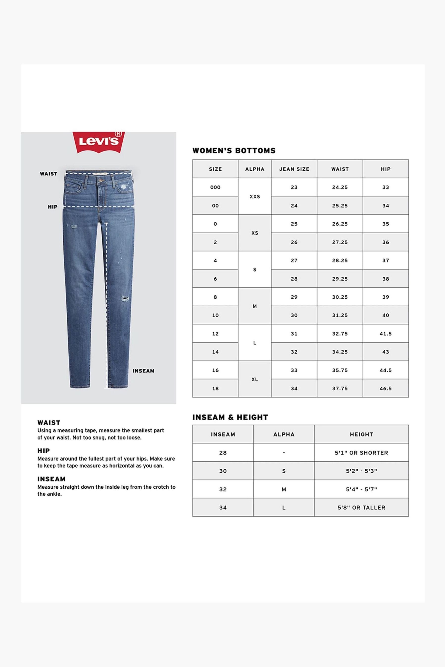 <b>Джинсы</b> 314 Curve прямого кроя моделирующие фигуру Levi&apos;S, синий - фото...