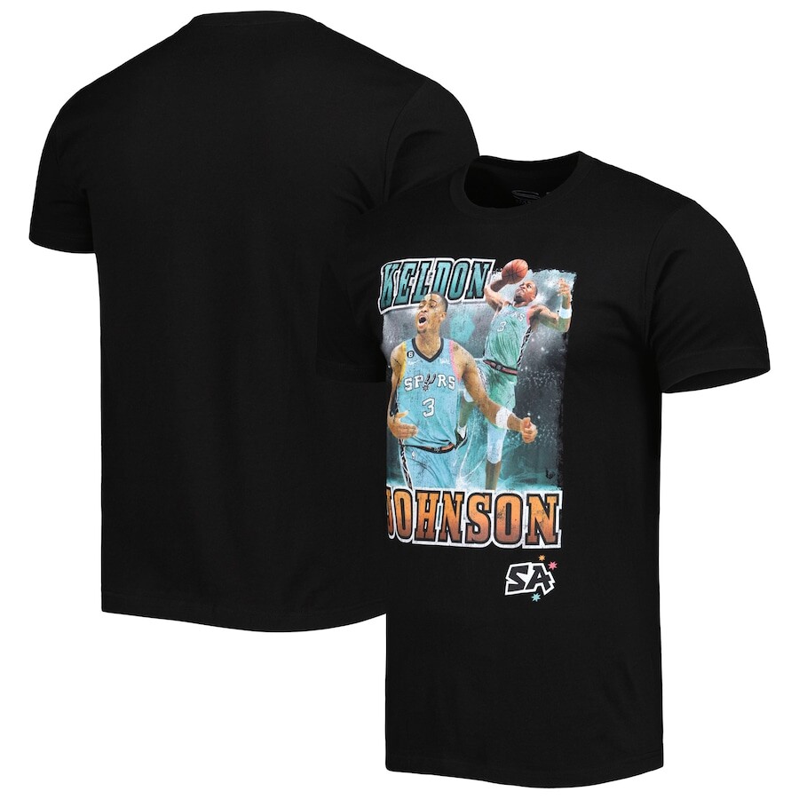 

Футболка с коротким рукавом Stadium Essentials San Antonio Spurs, черный