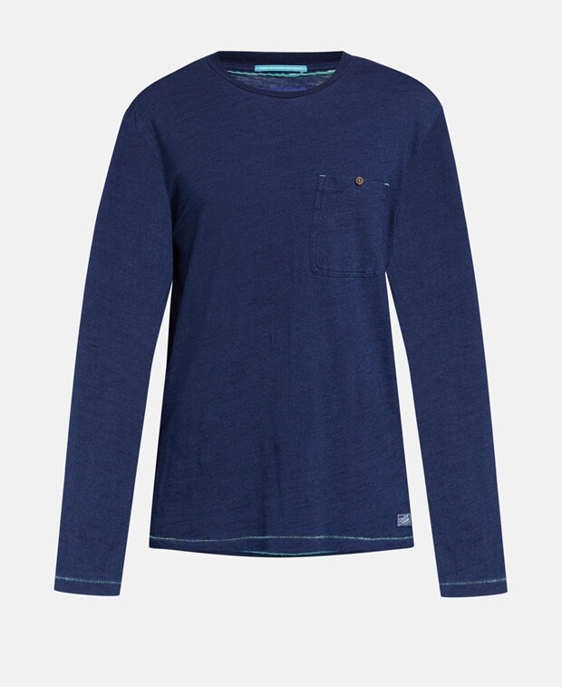 

Органик топ с длинными рукавами Scotch & Soda, цвет Royal Blue