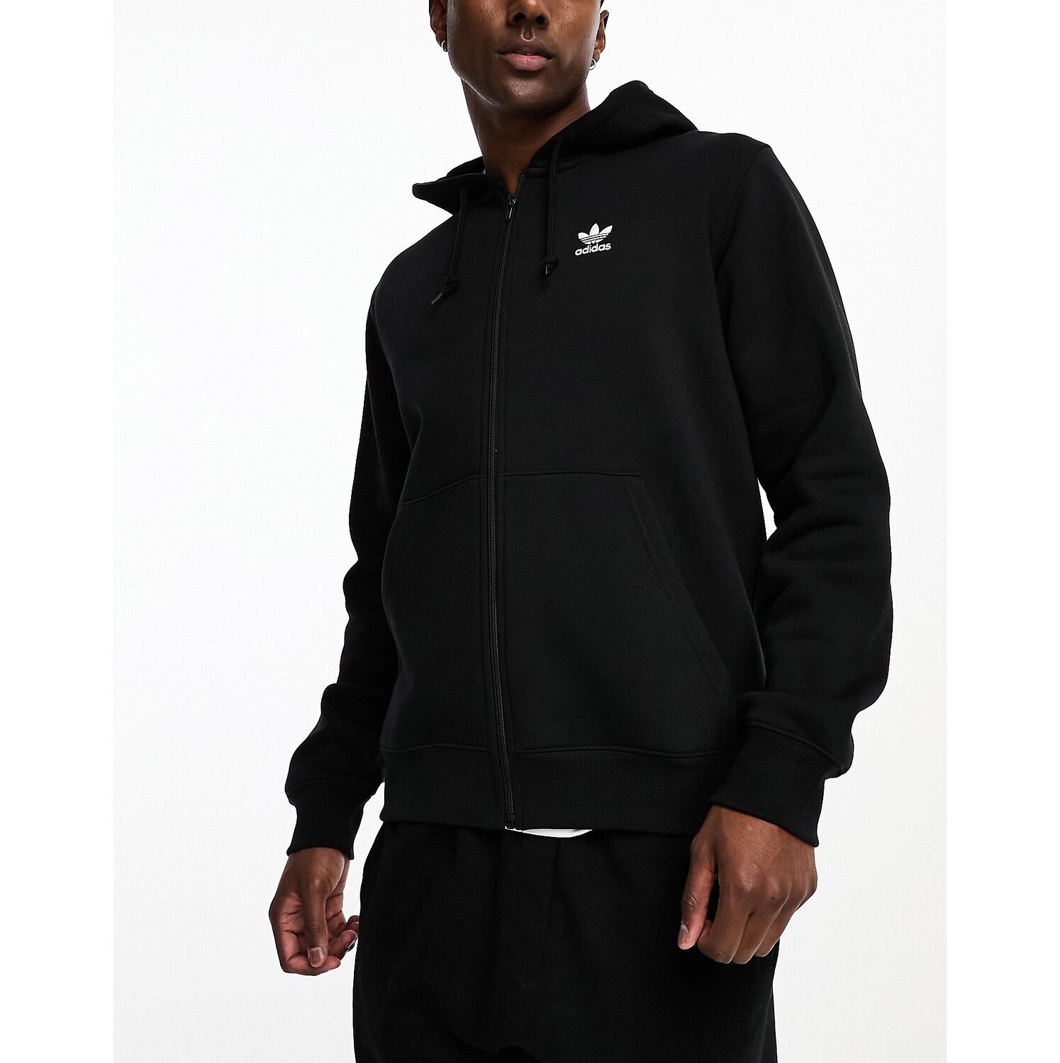 

Черная толстовка с капюшоном adidas Originals, Черный