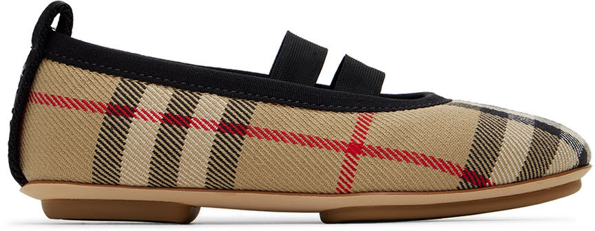 

Балетки в клетку Baby Бежевого цвета в винтажную клетку Burberry