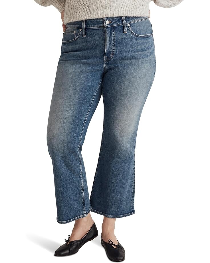 

Джинсы Madewell Plus Kick Out Crop Jeans in Oneida Wash, цвет Oneida Wash