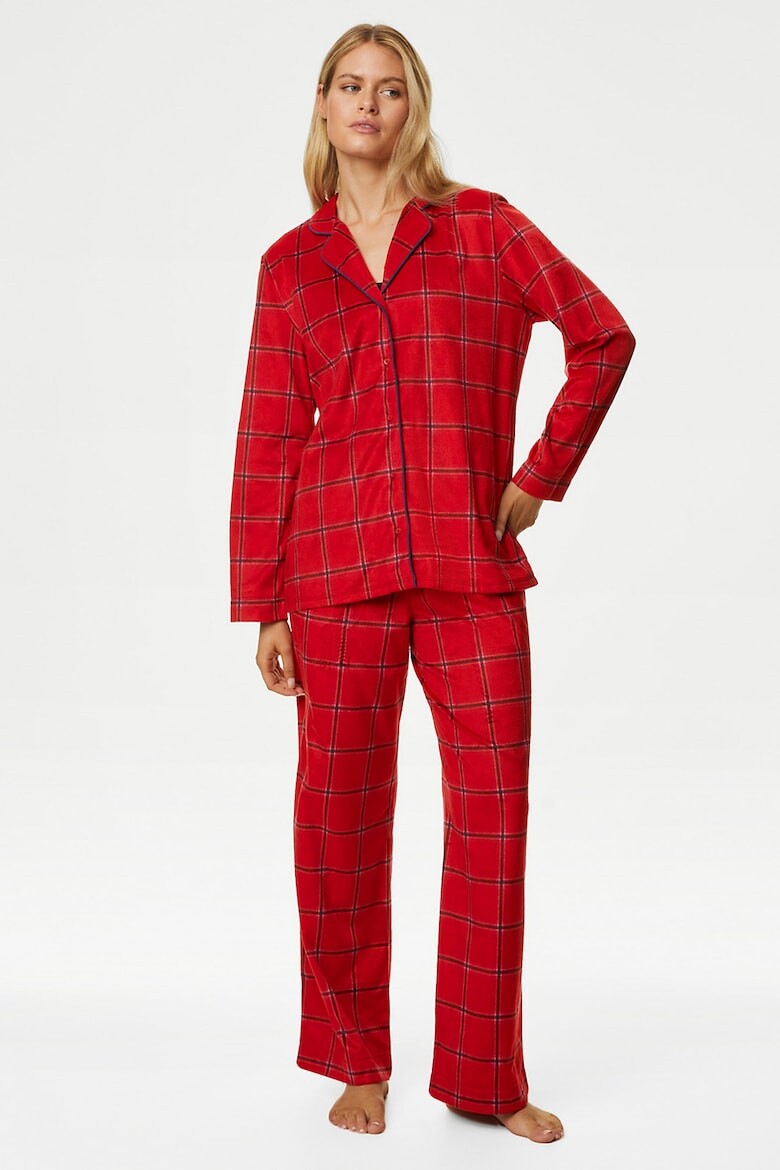 

Клетчатая пижама Marks & Spencer, красный