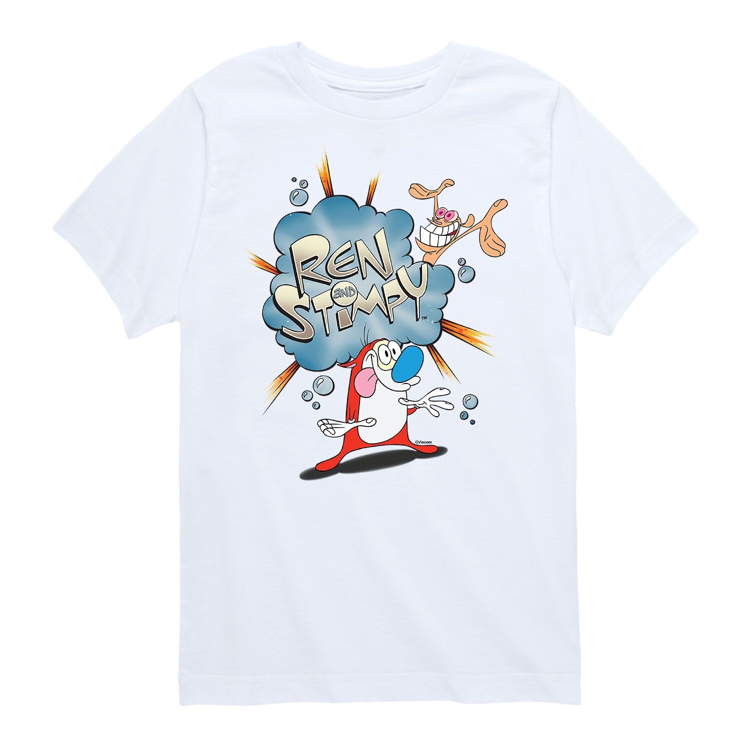 

Футболка Nickelodeon Ren & Stimpy Cloudy для мальчиков 8–20 лет Licensed Character
