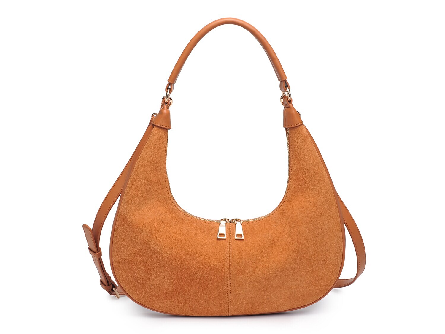 

Сумка-хобо замшевая Moda Luxe Teresa Baguette, коричневый