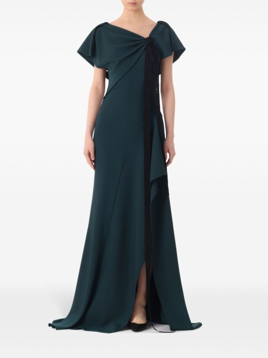 

Jason Wu Collection платье со сборками, зеленый