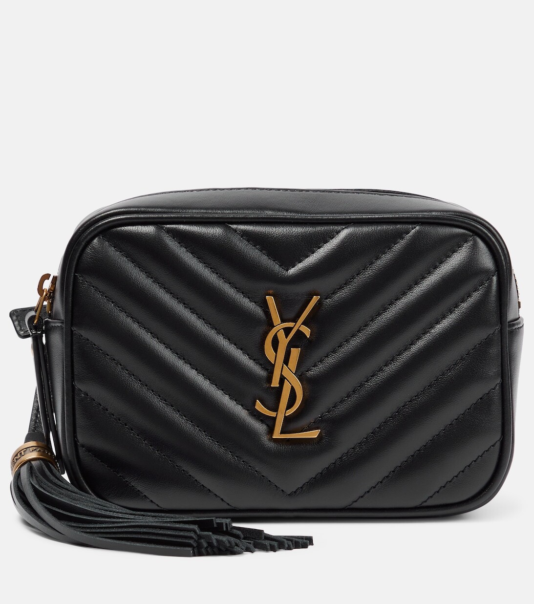 

Поясная сумка Lou из кожи Saint Laurent, черный