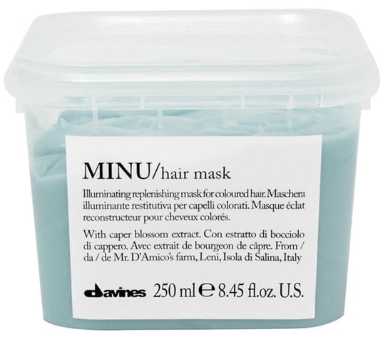 Осветляющая маска для окрашенных волос 250мл Davines Minu цена и фото