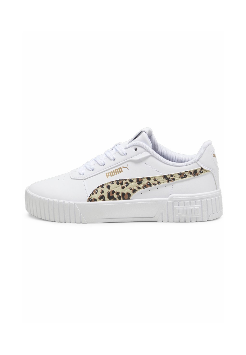 Низкие кроссовки Carina 2 0 Animal Update Puma, цвет white putty gold