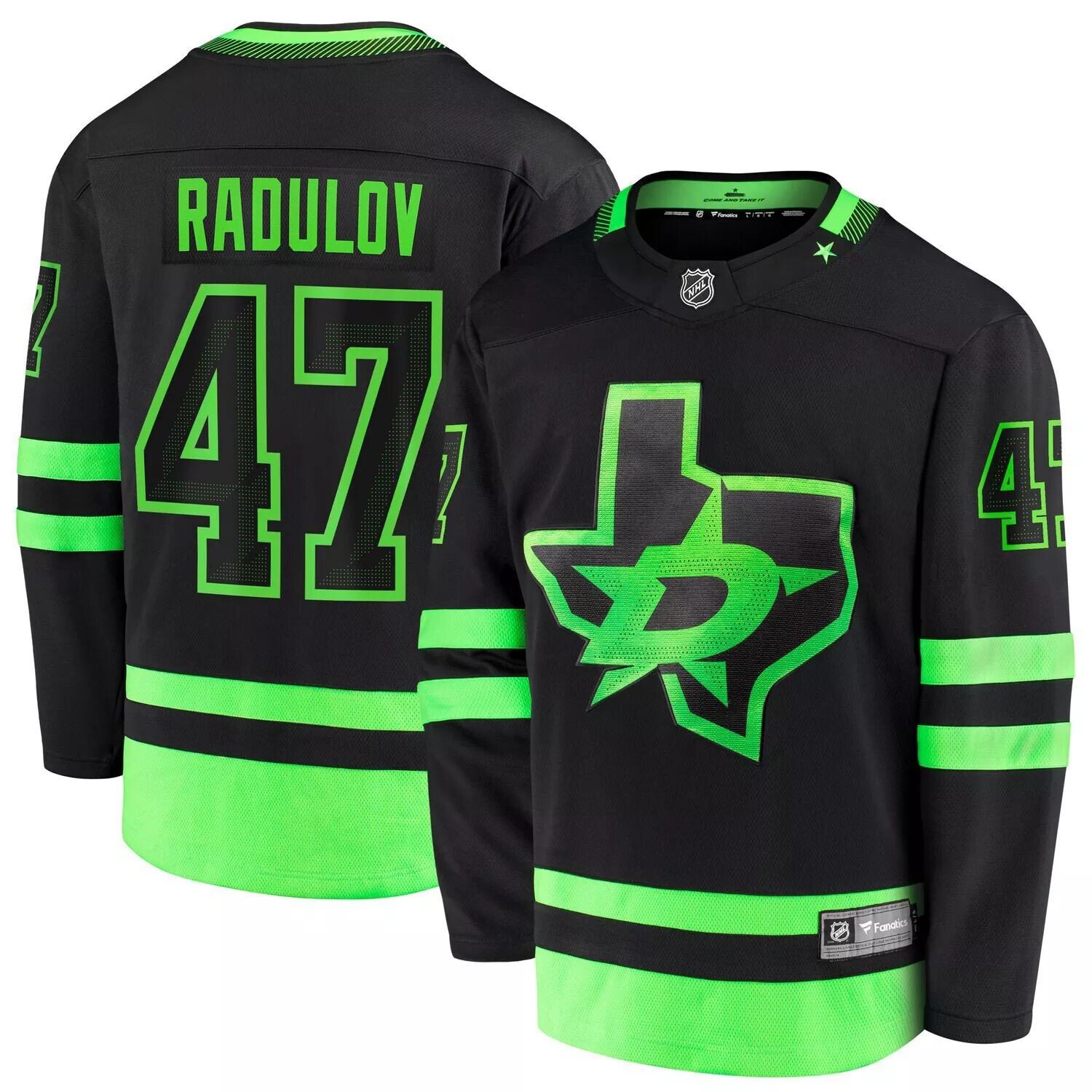 

Мужская черная футболка Fanatics Branded Alexander Radulov Dallas Stars 2020/21, альтернативная футболка отколовшегося премьер-министра