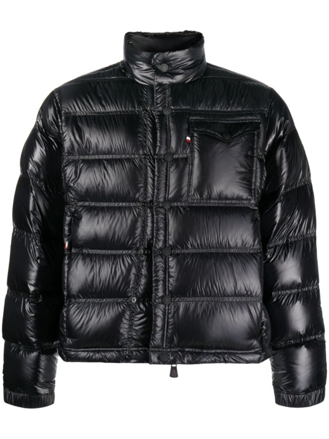

Moncler Grenoble пуховик с нашивкой-логотипом, черный