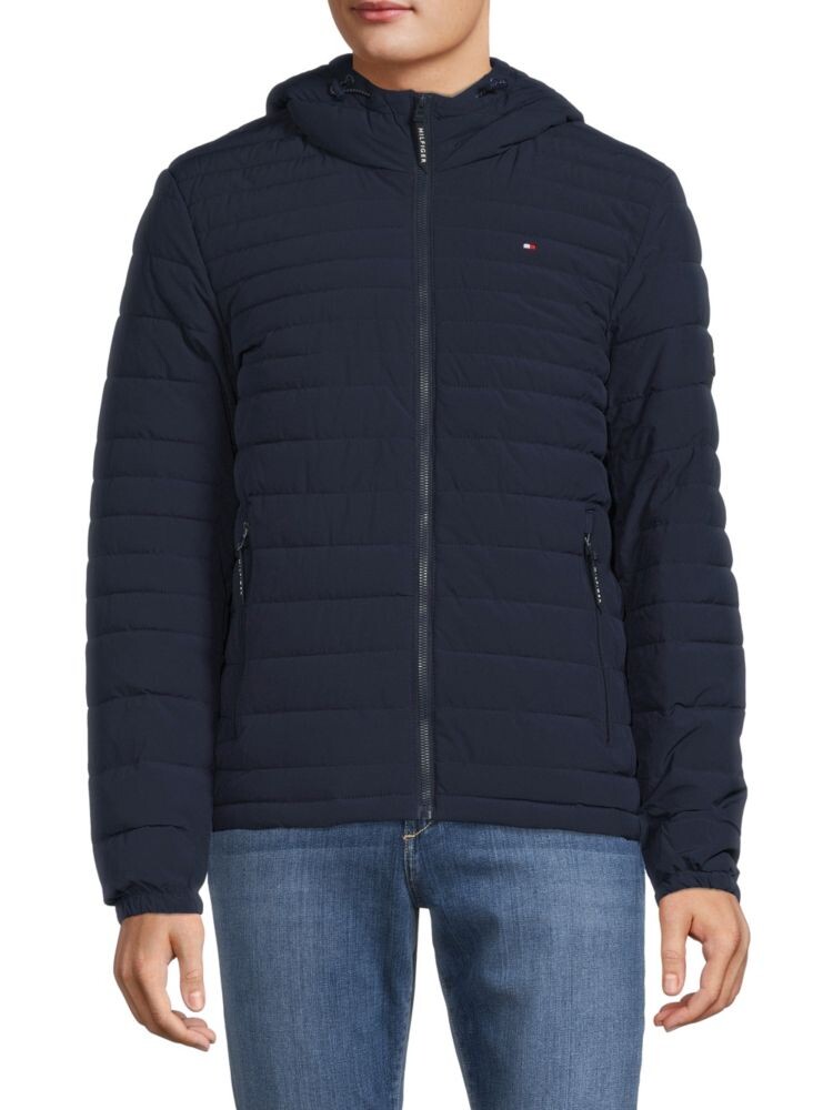 

Пуховик с капюшоном Tommy Hilfiger, цвет Midnight