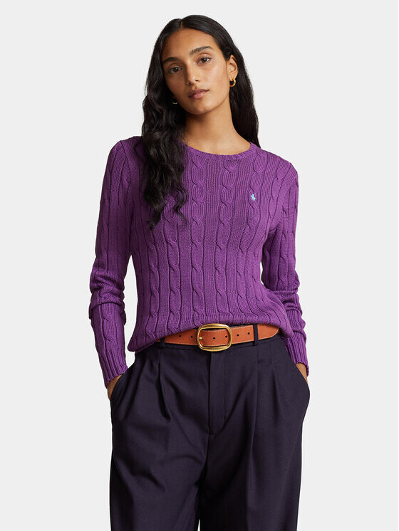 

Облегающий свитер Polo Ralph Lauren, фиолетовый