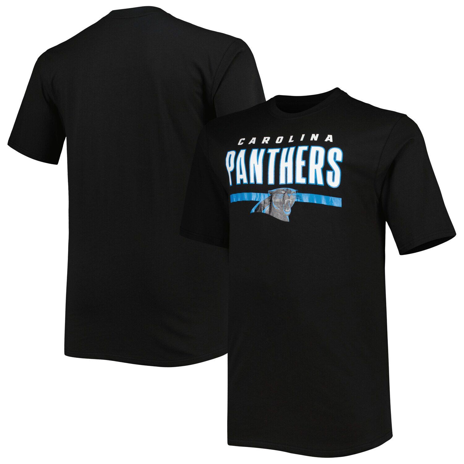 

Мужская черная футболка с логотипом Carolina Panthers Big & Tall Speed & Agility Fanatics