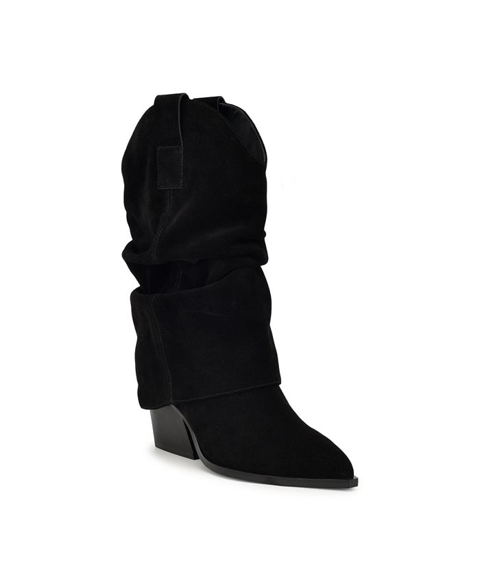 цена Женские повседневные ботинки Wilton на блочном каблуке со стопкой Nine West, черный