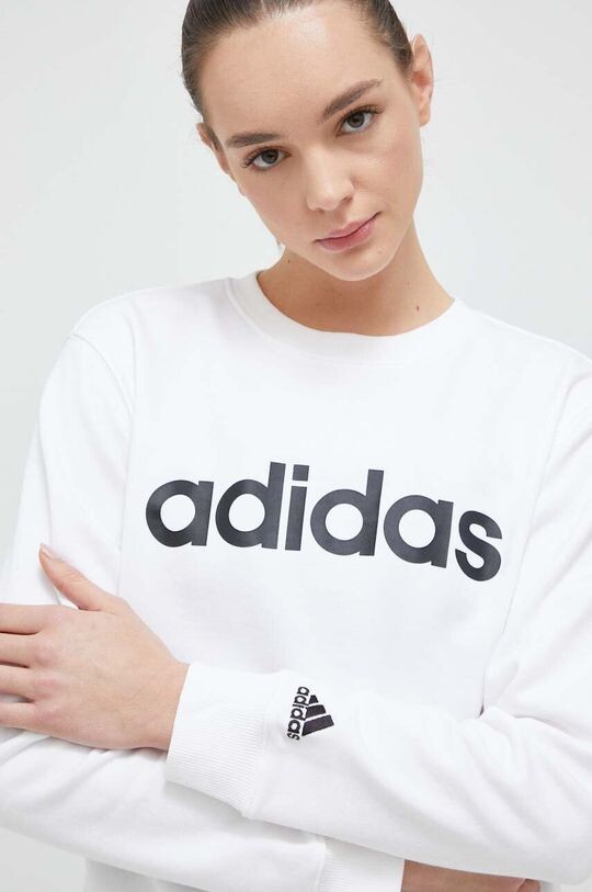 

Хлопковая толстовка adidas, белый