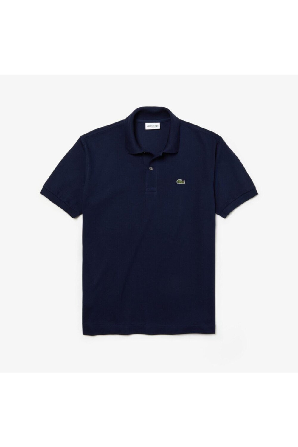 

Мужская темно-синяя футболка классического кроя с воротником-поло Lacoste, темно-синий