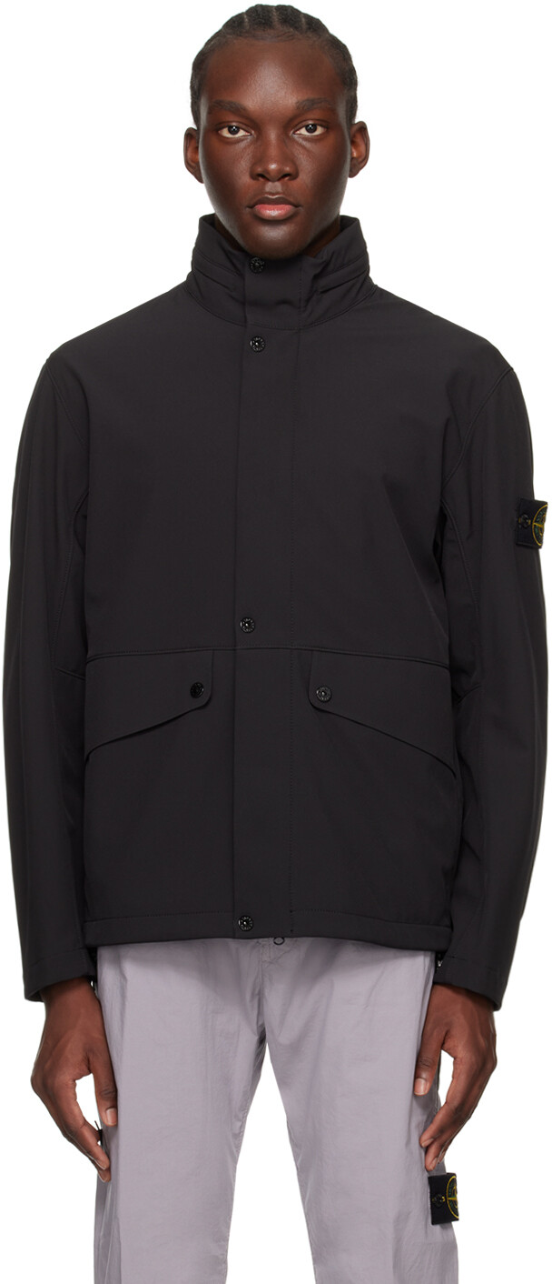 

Черная куртка с нашивками Stone Island, цвет Black