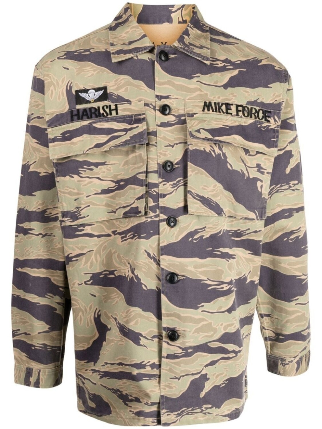 

Maharishi куртка-рубашка Mike Force с камуфляжным принтом, разноцветный