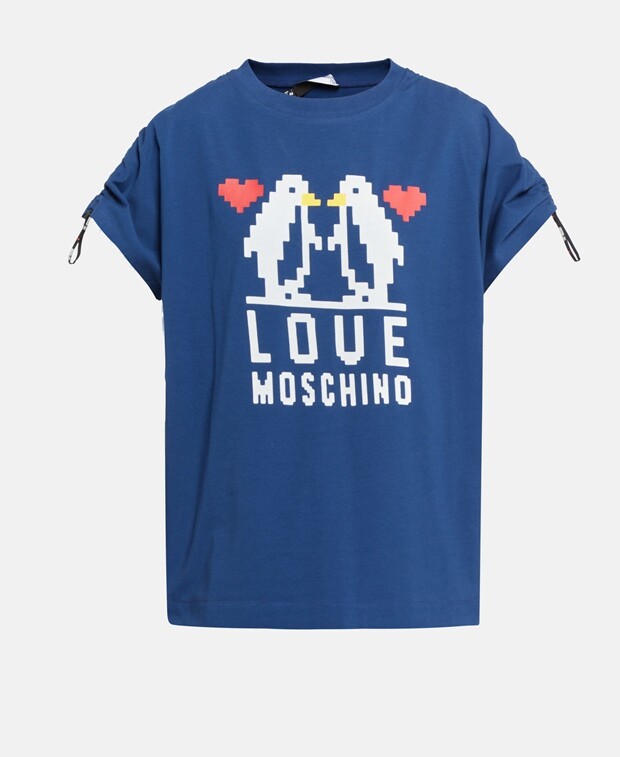 

Футболка Love Moschino, темно-синий