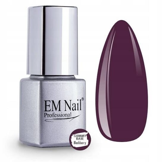 

Мл EM Nail, Rubber Base, Gummy Base Blackberry, 6, Серый
