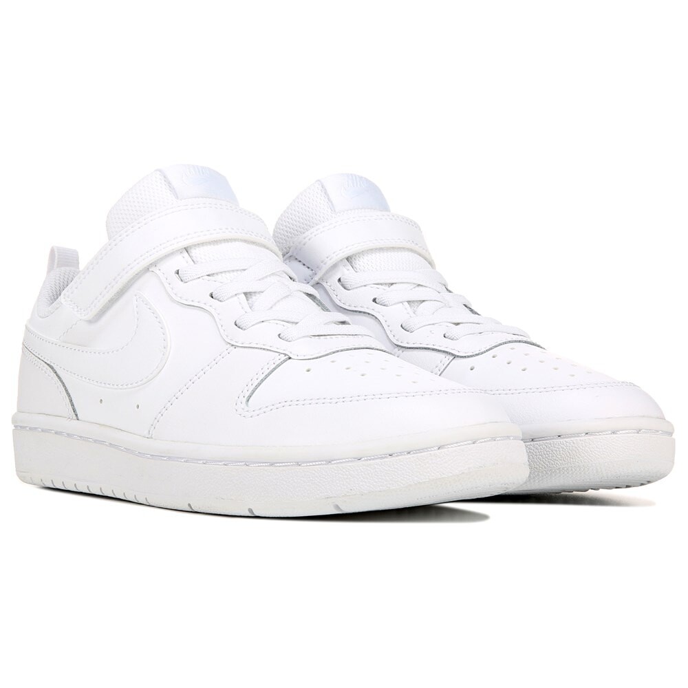 

Детские низкие кеды Court Borough 2 Little Kid Nike, белый