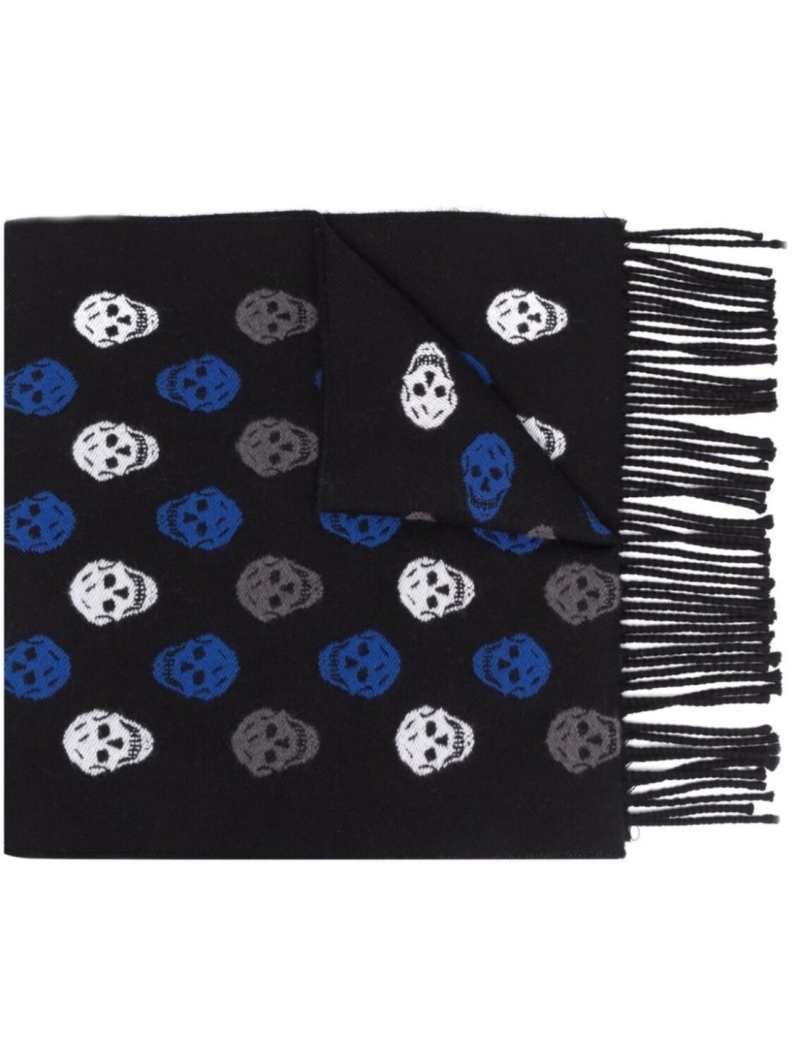 

Alexander McQueen шарф с принтом Skull, черный