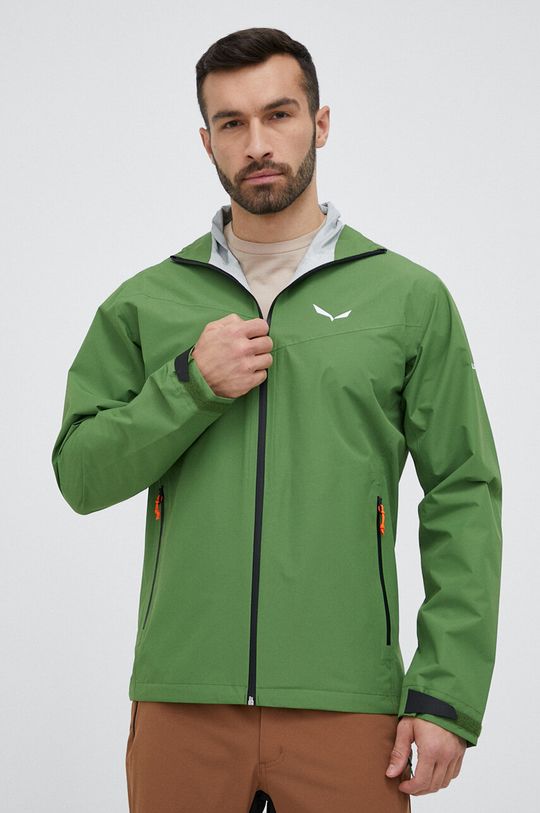 Куртка Puez Aqua 4 PTX 2,5 л для активного отдыха Salewa, зеленый куртка salewa размер m желтый