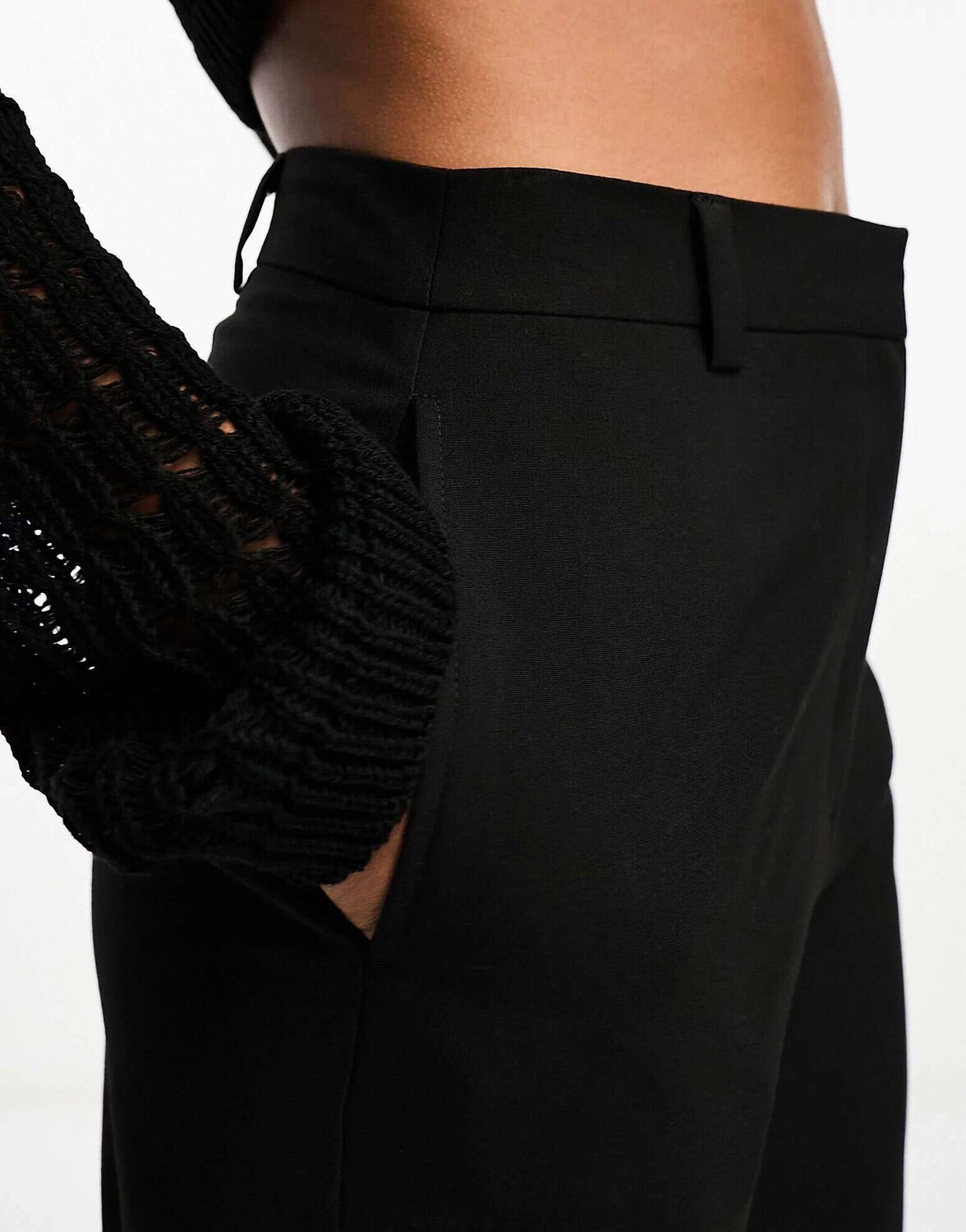 

Черные узкие прямые брюки ASOS Tall