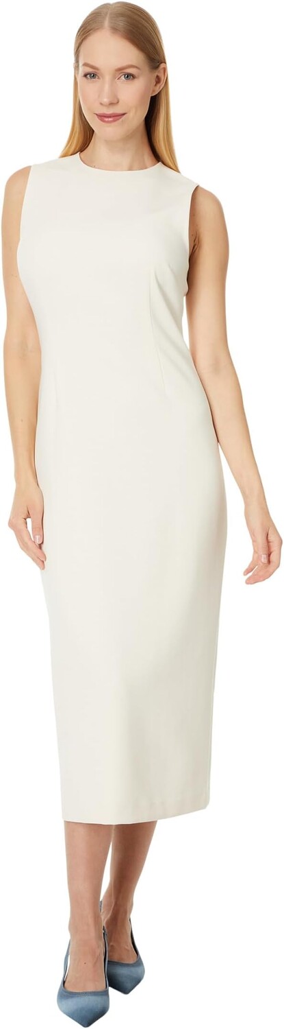 

Платье Vince Crew Neck Sheath Dress, цвет Off White