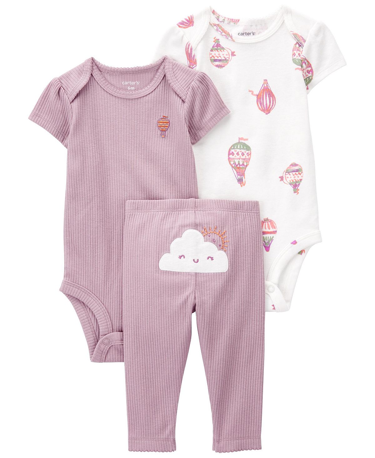 Боди и штаны Cloud для маленьких девочек, комплект из 3 предметов Carter's