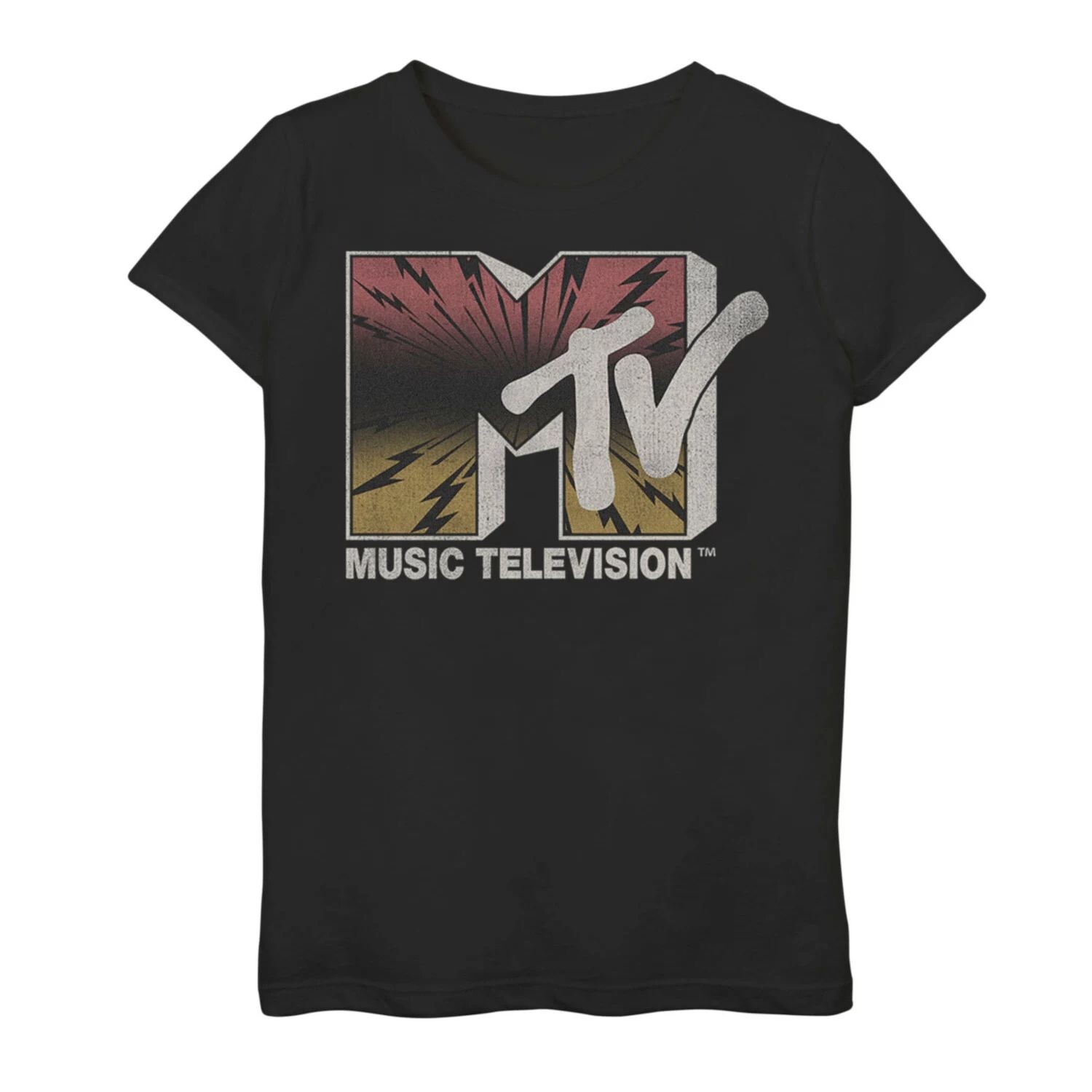 

Футболка с графическим логотипом MTV Electric Lightning для девочек Licensed Character