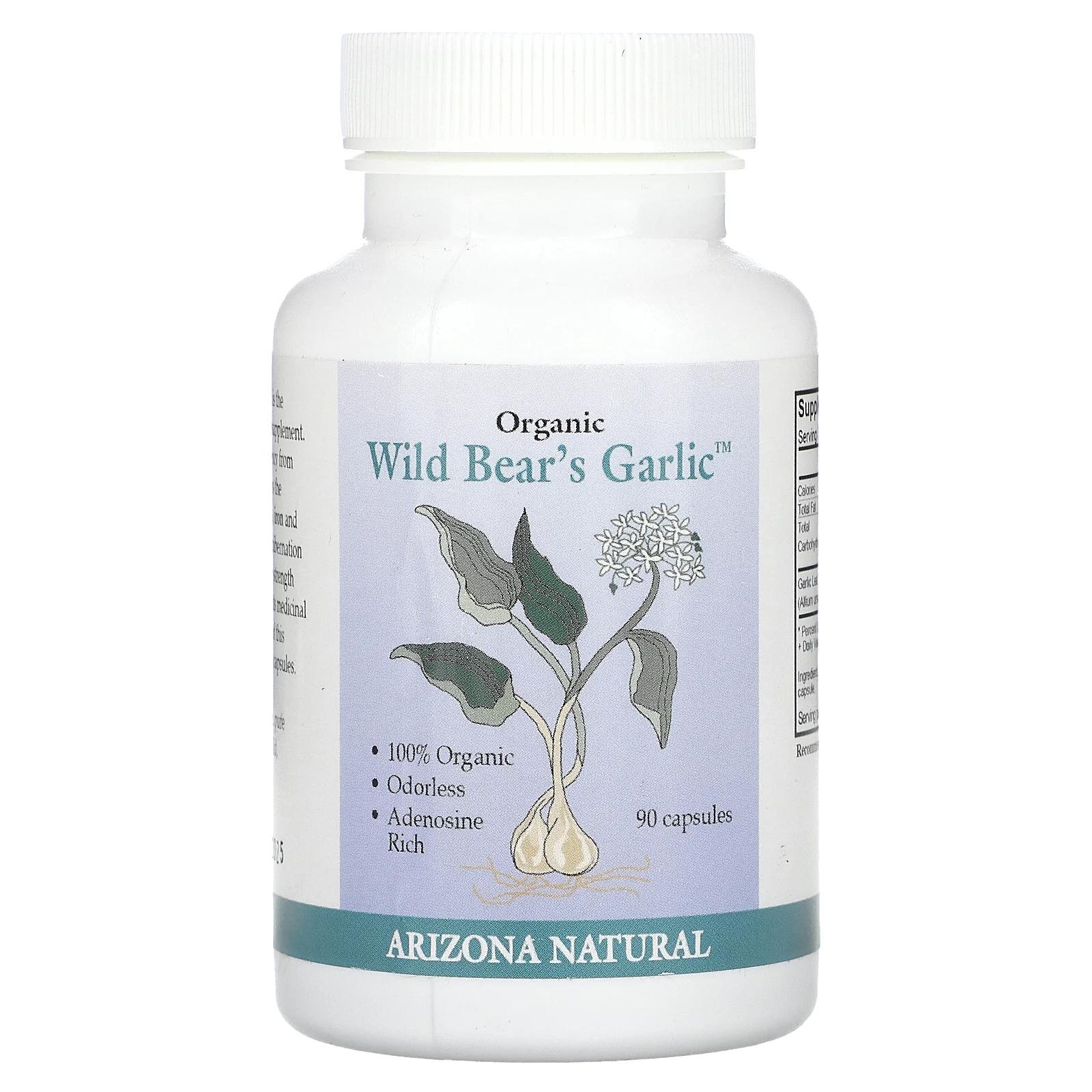 Arizona Natural Products Wild Bear's Garlic - Органический 90 капсул