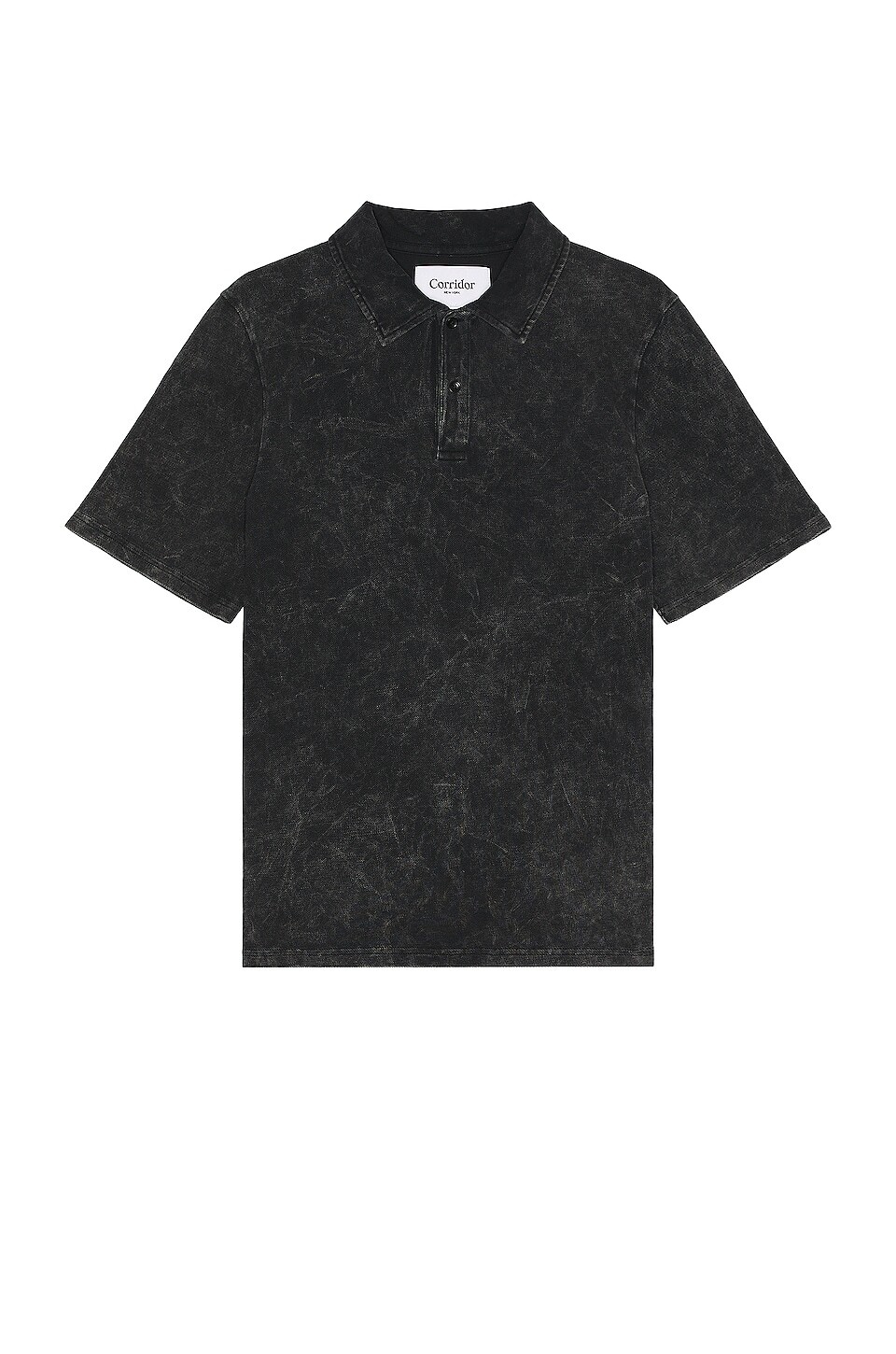 

Поло Corridor Acid Wash Short Sleeve, черный