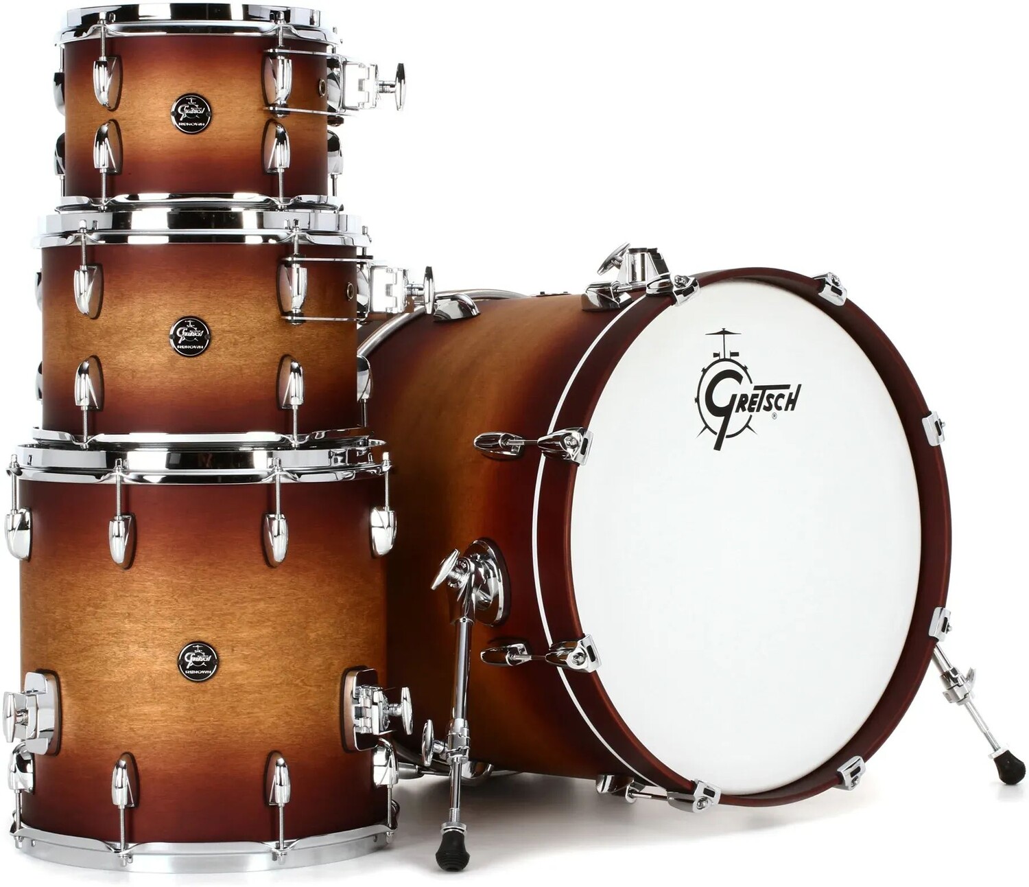 

Gretsch Drums Renown RN2-E604 Набор из 4 предметов - Satin Tobacco Burst