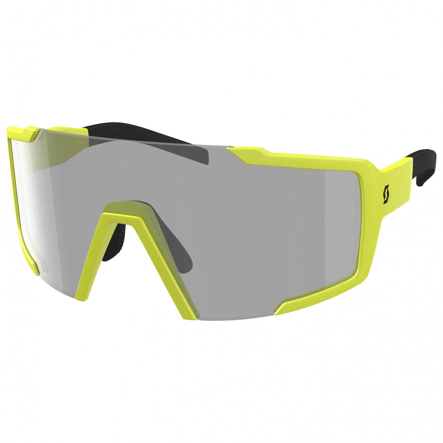 солнцезащитные очки scott shield ls с регулируемой носовой накладкой черный серый Велосипедные очки Scott Sunglasses Shield LS, цвет Yellow Matt