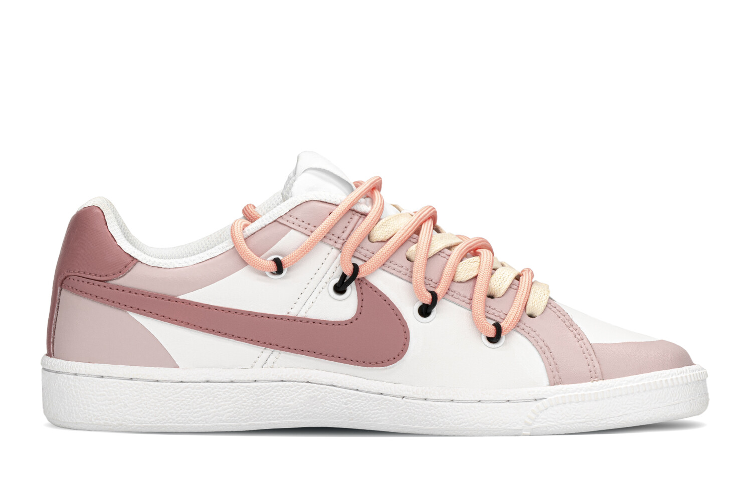 

Кроссовки Nike Court Royale Skateboarding Shoes Women's Low-top Beige/Pink, белый/фиолетовый