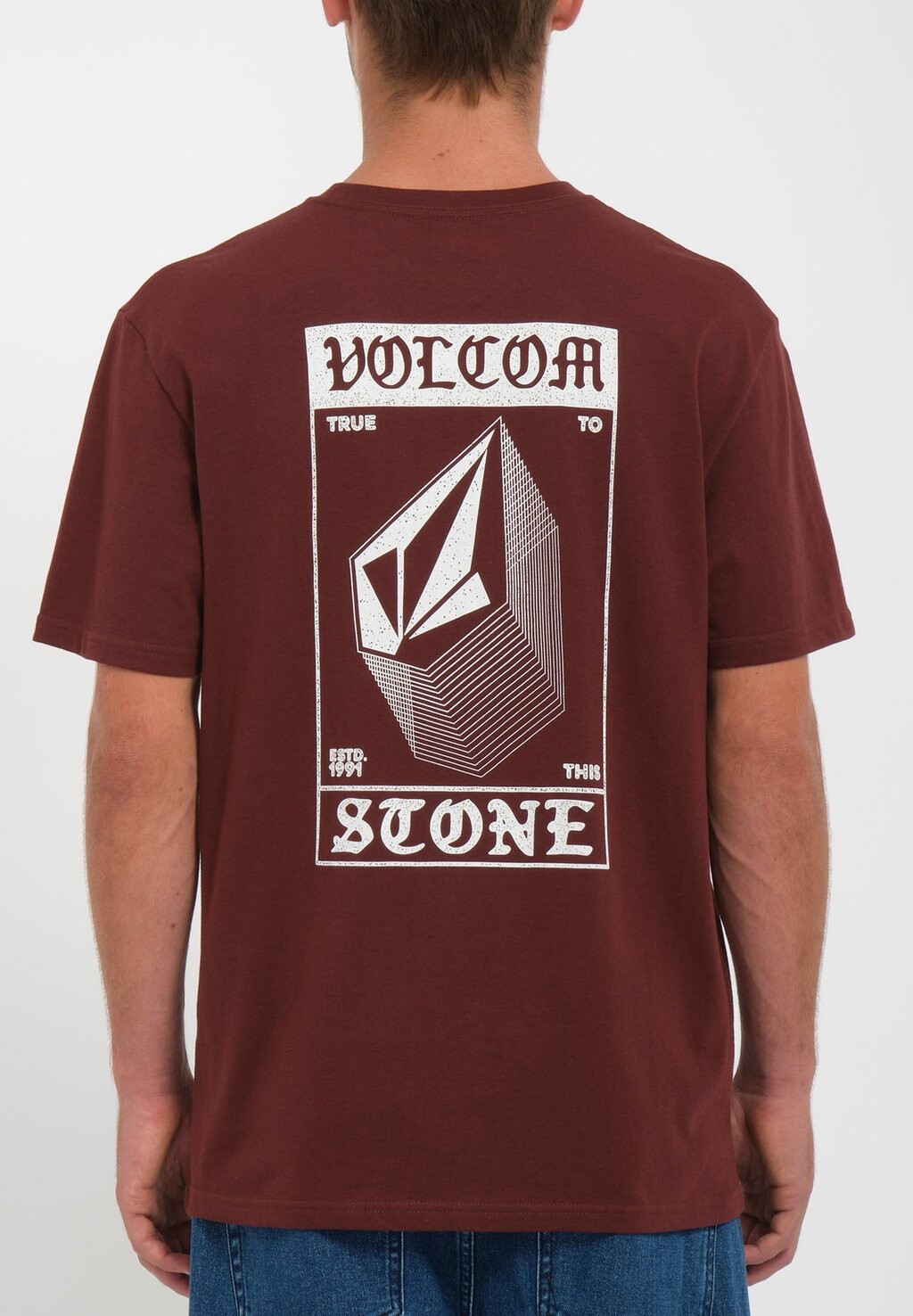 

Футболка с принтом Globstok Bsc Sst Volcom, цвет bitter chocolate