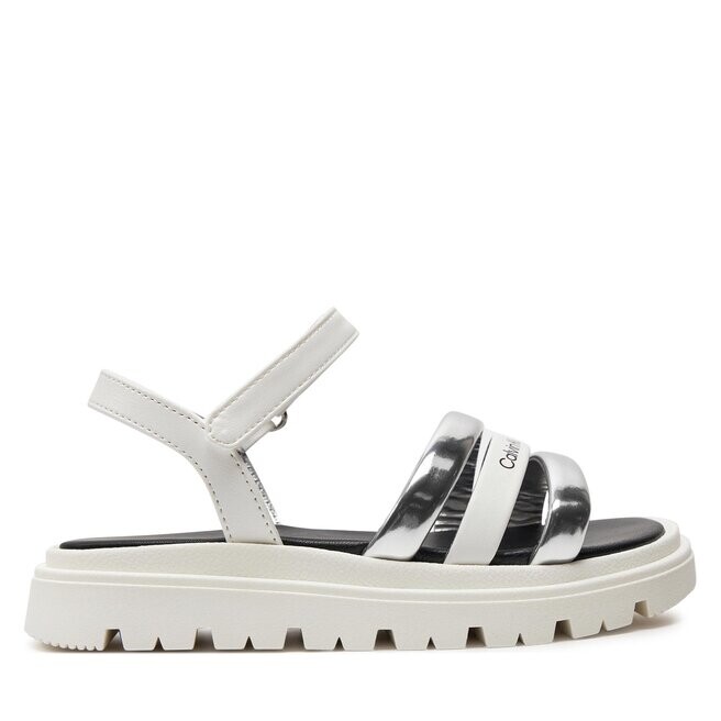 

Сандалии Calvin Klein Jeans V4A2-80833-0371 M Silver/White X059, белый
