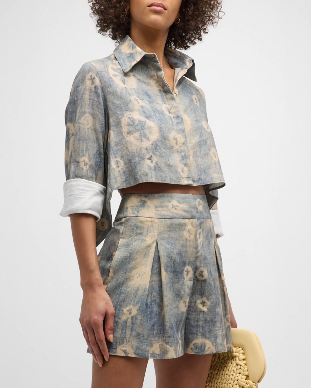 

Укороченный топ Cova Shibori JBQ, цвет Blue Shibori