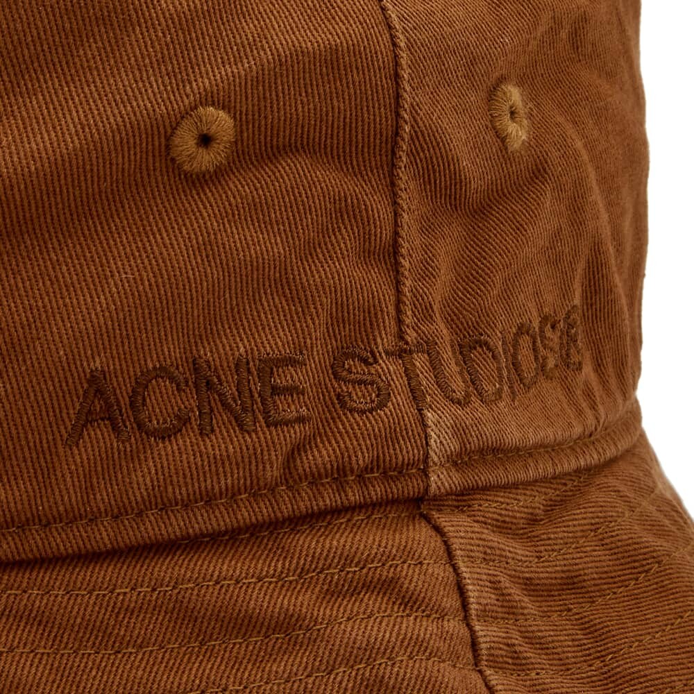 

Твиловая панама Acne Studios Brimmo, коричневый
