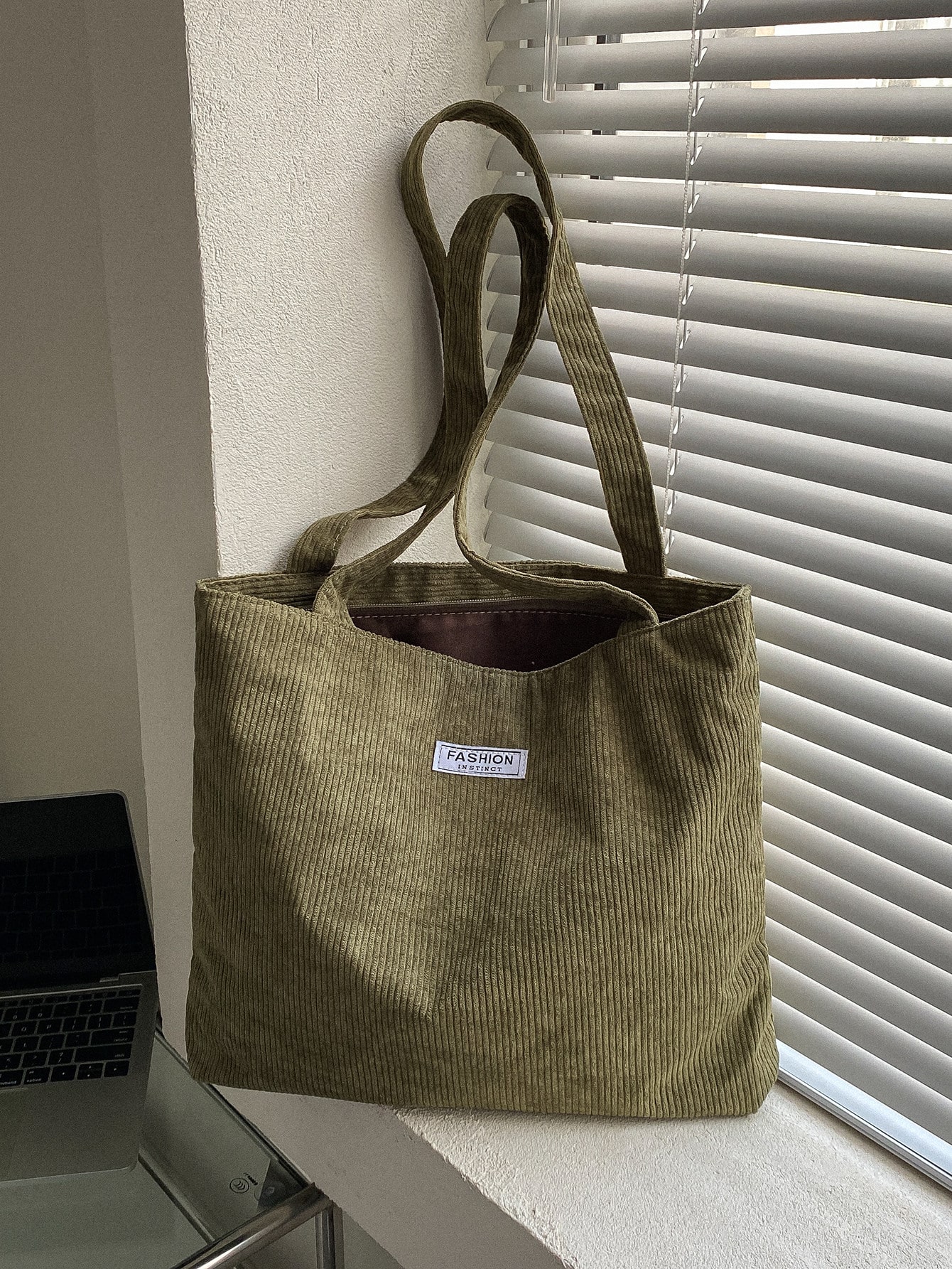 Легкая деловая повседневная большая сумка через плечо с нашивками для девочек-подростков, зеленый